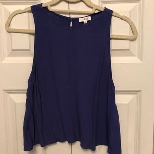 Aritzia Wilfred Cobalt crop top